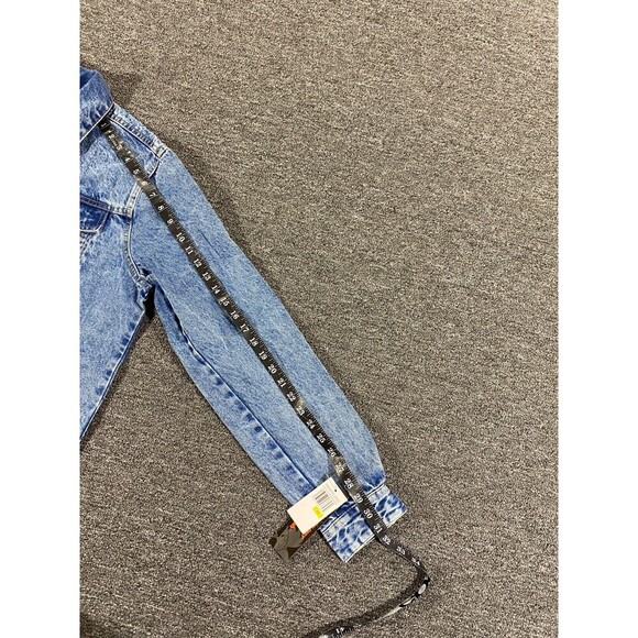 Members Only SpongeBob Jacket Blue Denim Jean Trucker Bomber Coat Mens Sz Medium - Picture 7 of 12